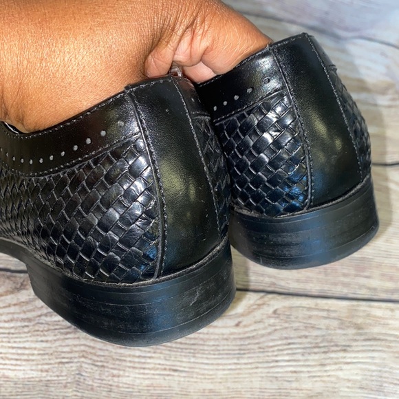Steve Madden black dress mens shoes sz 9 - Picture 4 of 7